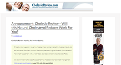Desktop Screenshot of cholesloreview.com